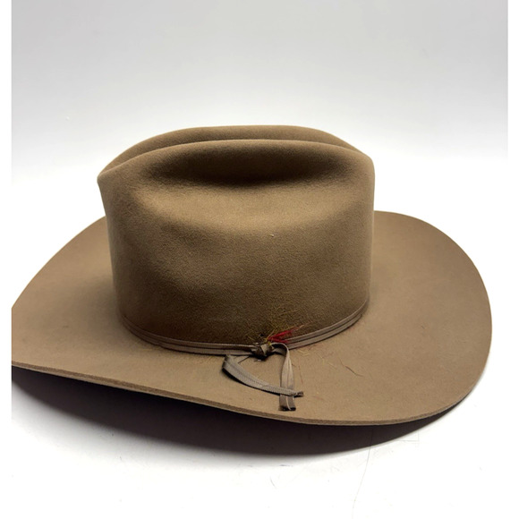 Vintage Stetson 3X Beaver Western Hat Brown Size 7 - Picture 2 of 12